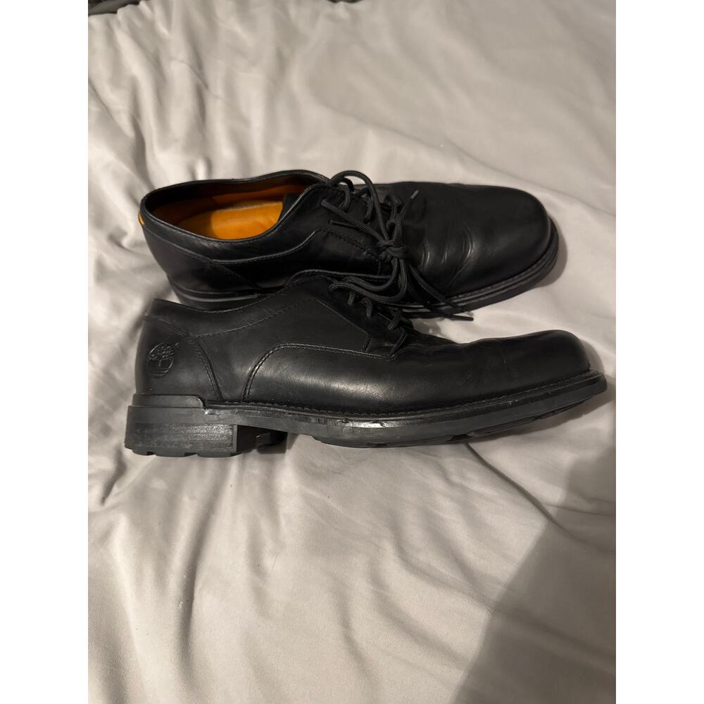 Timberland Mens Dress Shoes Size 11 M Oxford Lace Up Black Leather Waterproof
